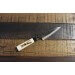 Couteau Kaisaki japonais artisanal JIKKO Tokusei lame brute 12cm Nihon Steel magnolia gravé
