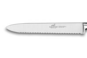 Couteau universel SABATIER Provençao 100% forgé dentelé 12cm en olivier