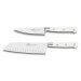 Coffret 2 couteaux Sabatier Toque blanche 100% forgé office + santoku