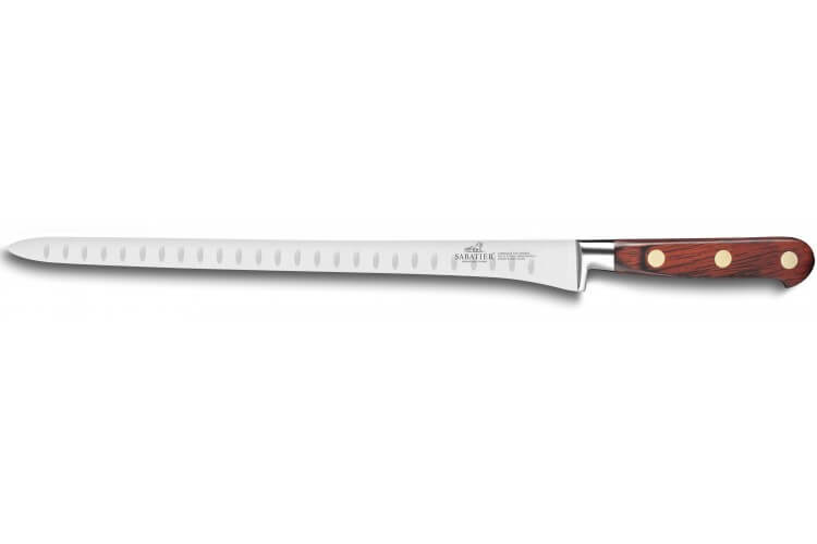 Couteau saumon Sabatier Saveur forgé lame alvéolée 30cm