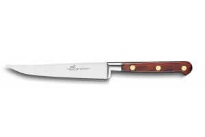 Couteau à steak lisse SABATIER Saveur 100% forgé 13cm rivets laiton