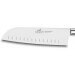 Couteau santoku SABATIER Idéal Inox 100% forgé rivets laiton alvéolé 17.5cm
