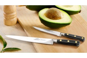 Couteau de chef SABATIER Idéal Inox 100% forgé rivets laiton lame 25cm