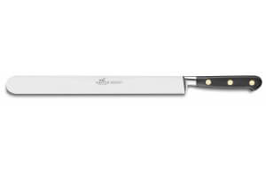 Couteau à jambon SABATIER Idéal Inox 100% forgé rivets laiton lame 30cm