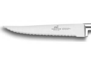 Couteau à steak SABATIER Idéal Inox 100% forgé rivets laiton denté 13cm