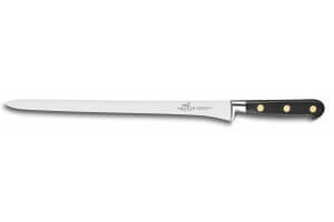 Couteau à saumon SABATIER Idéal Inox 100% forgé rivets laiton lame 30cm