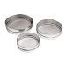 Lot de 3 tamis en acier inox - taille maille 0.23mm