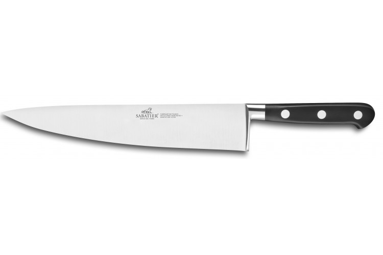 Couteau de chef SABATIER Id&eacute;al Inox 100% forg&eacute; lame 25cm