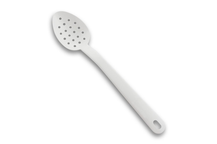 Cuill&egrave;re de service Exoglass&reg; MATFER professionnelle perfor&eacute;e blanche 34cm 