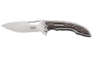 Couteau pliant CRKT FOSSIL COMPACT 5460 manche martelé 10,9cm