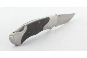 Couteau pliant Herbertz 209512 manche bois mitres gravées 12cm
