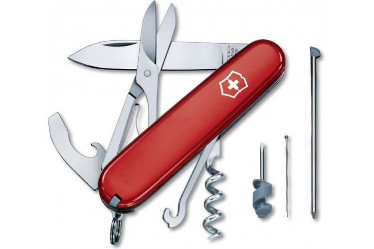 Couteau suisse Victorinox 10 pieces COMPACT rouge