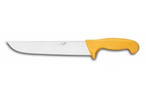 Couteau de boucher professionnel Déglon Profil lame 25cm - manche jaune
