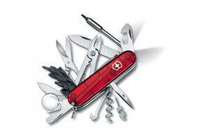 Couteau suisse Victorinox Cyber Tool Lite rouge translucide 91mm 34 fonctions