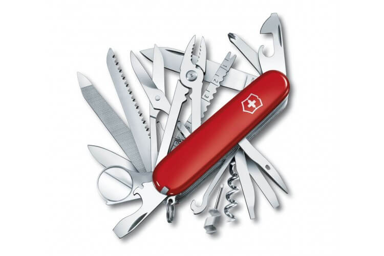 Couteau suisse Victorinox 21 pièces SWISSCHAMP rouge