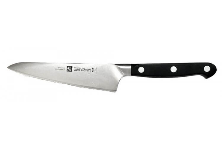 Couteau de chef dentelé Zwilling Pro forgé 14cm
