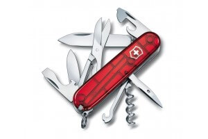Couteau suisse Victorinox Climber rouge translucide 91mm 14 fonctions
