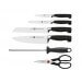 Bloc couteaux bois naturel 6 pièces Zwilling Four Star lames forgées