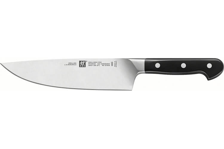 Couteau de chef Zwilling Pro lame large forgée 20cm