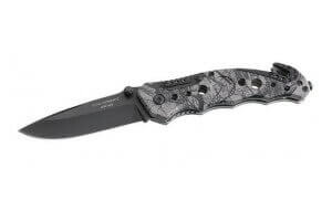 Couteau pliant de secours Herbertz 218111 manche alu camouflé 12cm