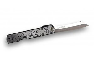Couteau pliant Higonokami 663 acier carbone manche 10cm en acier noir