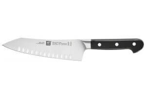 Couteau rocking santoku Zwilling Pro forgé alvéolé 18cm