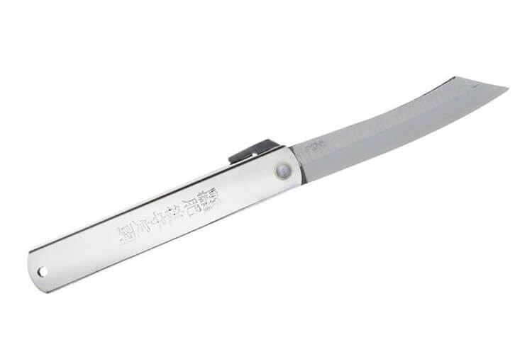 Couteau pliant Higonokami 668 acier carbone manche gravé 12cm en acier