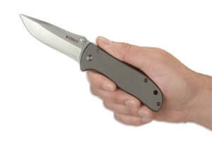 Couteau pliant CRKT DRIFTER 6450S manche inox 9,3cm
