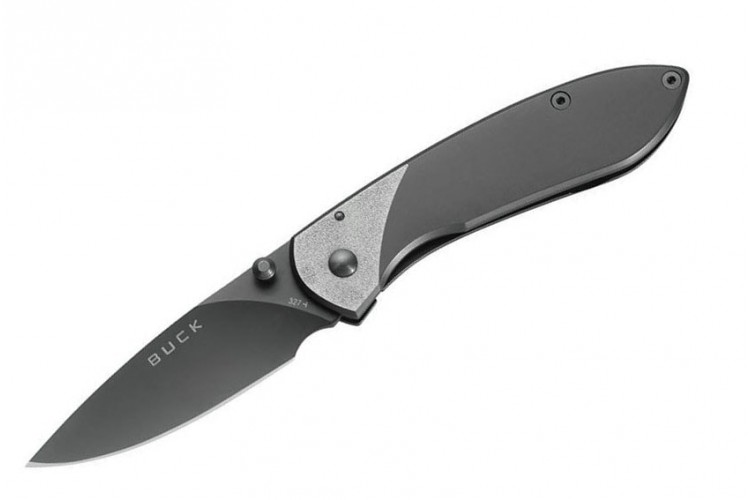 Couteau pliant BUCK NOBLEMAN n&deg;327TTS manche acier titanium 9cm