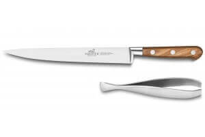 Coffret SABATIER Provençao Olivier 1 couteau filet de sole forgé + 1 pince
