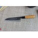 Couteau santoku japonais artisanal Moritaka Aogami 2 Steel carbone 17cm