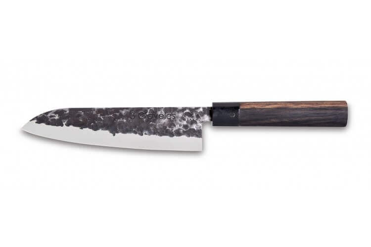 Couteau japonais forgé, couteaux à désosser de cuisine en acier inoxydable,  couteau à trancher de Chef, couperet Santoku