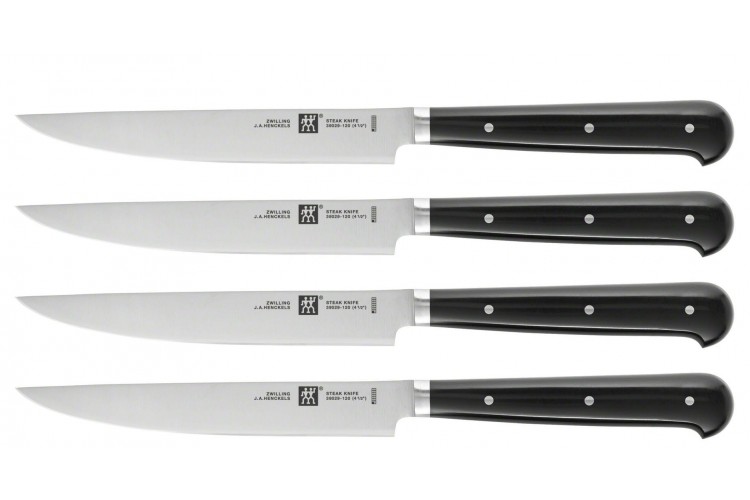 Set de 4 couteaux à steak Zwilling lames lisses 12cm