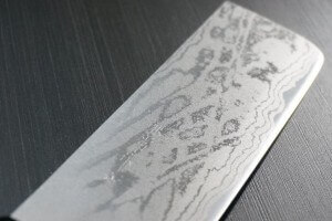 Couteau Nakiri Japan Kanetsune White Steel 2 16,5cm Damas 21 couches