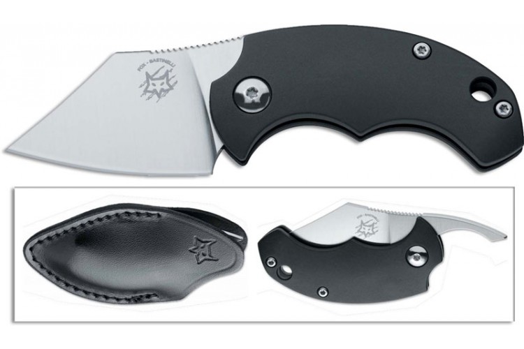 Couteau pliant FOX Zero FX-305 manche martel&eacute; noir 10cm