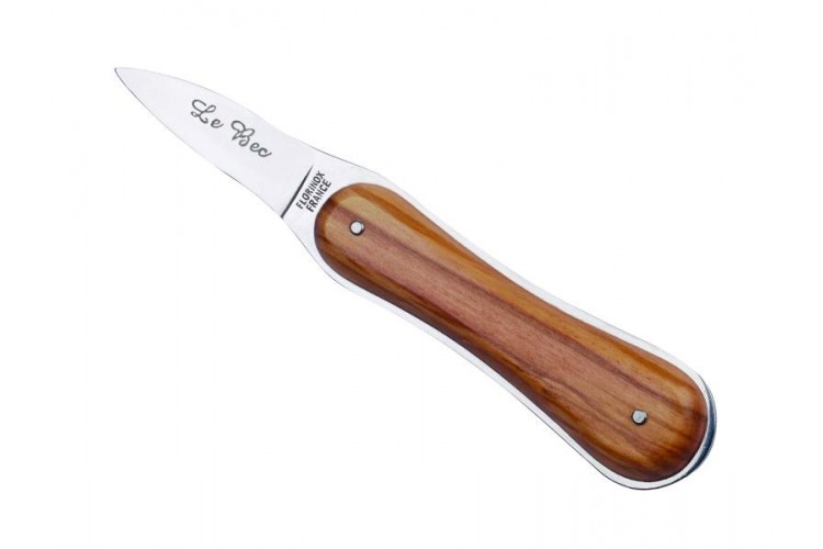 Couteau à huîtres Florinox "Le Bec" bois d'olivier et inox