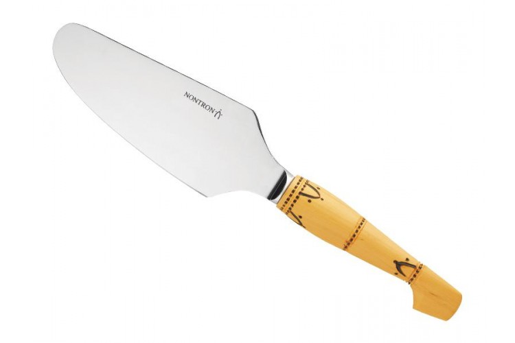 Pelle &agrave; tarte Nontron inox et manche sabot en buis