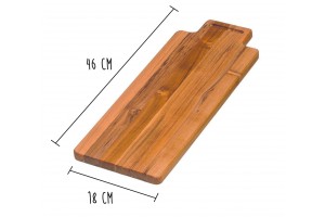 Planche à découper Teak Haus Marine Collection en Teck écologique 46x18cm