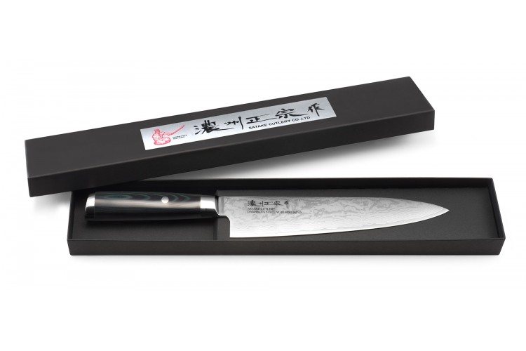 Couteau de chef japonais Satake Helios 20cm damas 69 couches
