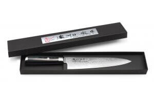 Couteau de chef japonais Satake Helios 20cm damas 69 couches