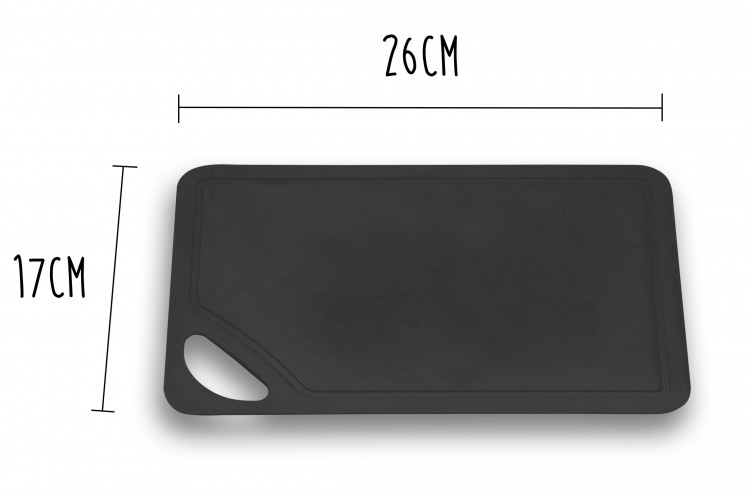Planche &agrave; d&eacute;couper souple Wusthof noire 26x17cm