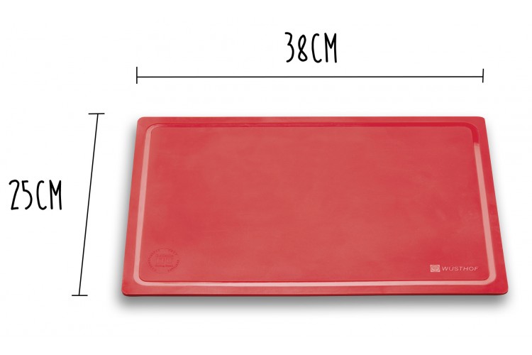 Planche &agrave; d&eacute;couper souple Wusthof rouge 38x25cm