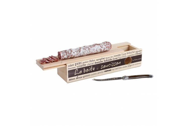 Boite à saucisson Kitchen Artist 2 en 1 avec couteau