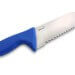 Couteau à poisson DEGLON lame 42cm grandes dents manche PP bleu 