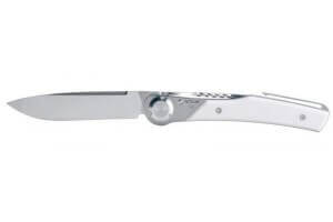 Couteau pliant Actilam T3 lame forgée manche corian blanc 11cm