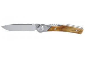 Couteau pliant Actilam T3 lame forgée manche bois d'olivier 11cm