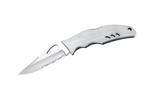 Couteau pliant Spyderco BYRD Flight à dents tout inox 12cm