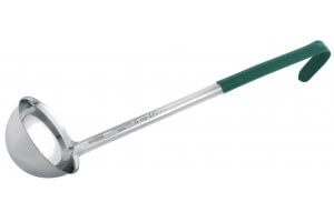 Louche professionnelle Matfer 17,7cl acier inox monobloc 95mm manche vert