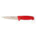 Couteau à saigner 14cm manche rouge Bargoin