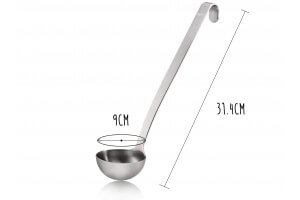 Louche Gefu Baseline acier inox - Diamètre pochon 9cm